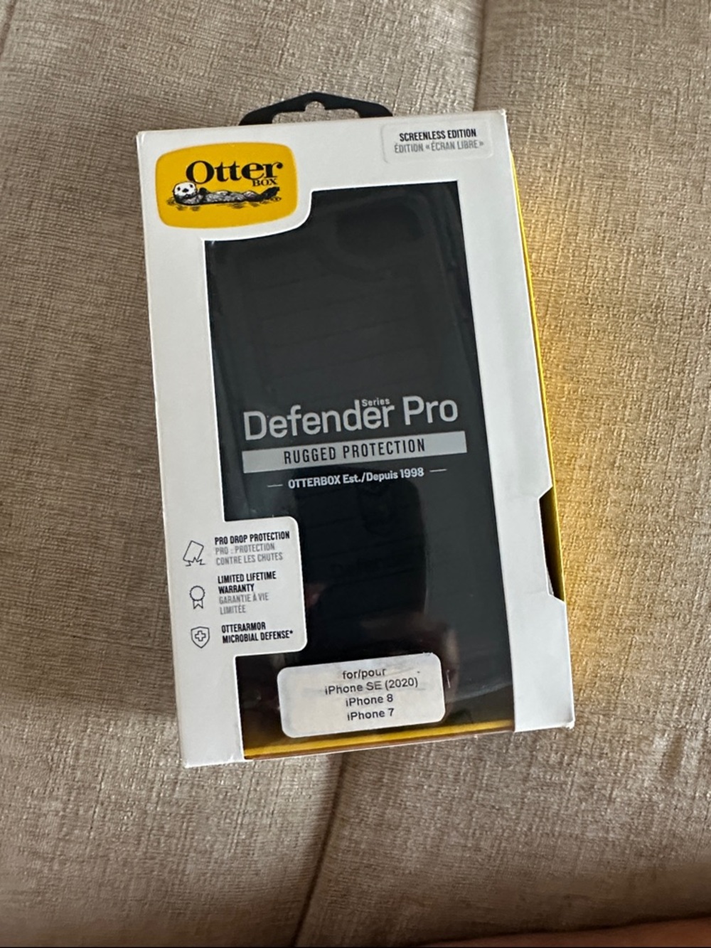 OtterBox Defender Pro Rugged Protection Case - Black & Yellow Accents